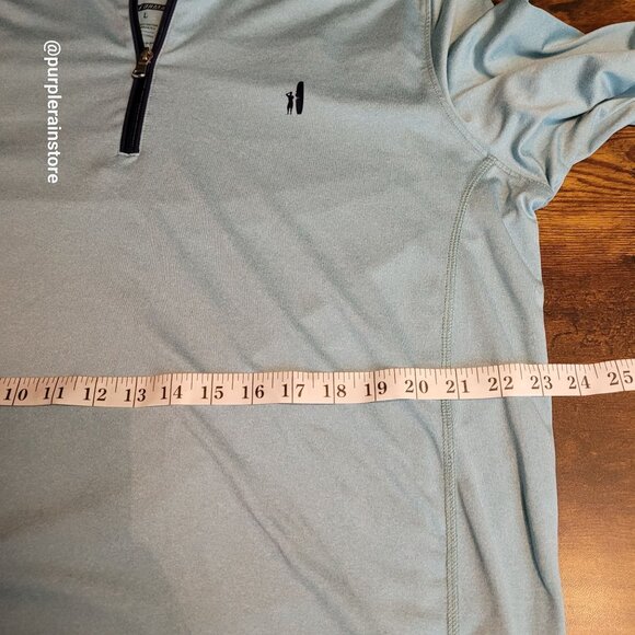 Johnnie O Prepformance 1/2 Zip Shirts Seafoam Stretch Outdoor Activewear Gorpcor - Picture 7 of 11